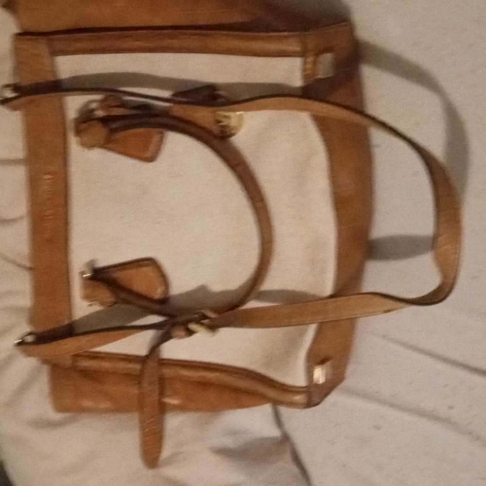 Michael Kors large tan satchel